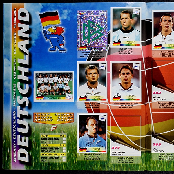 France 98 Panini album with stickers