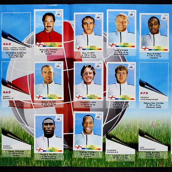 France 98 Panini album with stickers