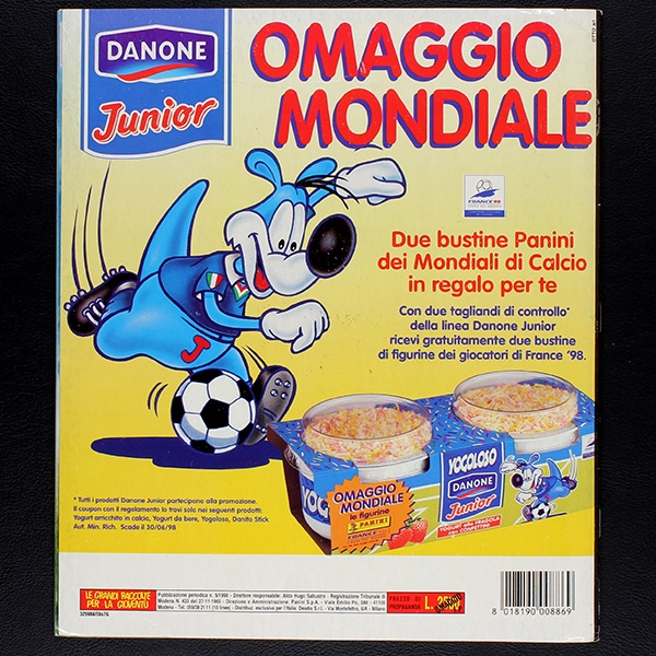 France 98 Panini album with stickers