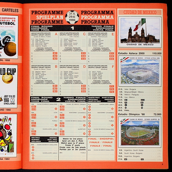 Mexico 86 Panini Sticker Album komplett