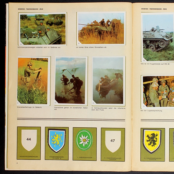 Bundeswehr Americana Sticker Album teilgefüllt