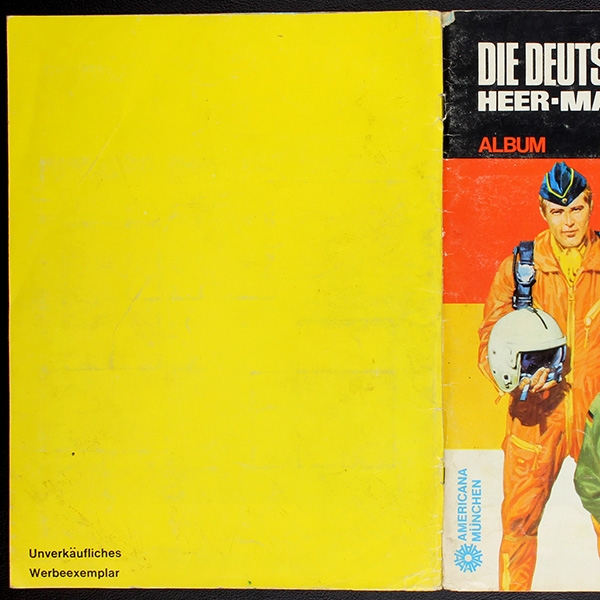 Bundeswehr Americana Sticker Album teilgefüllt