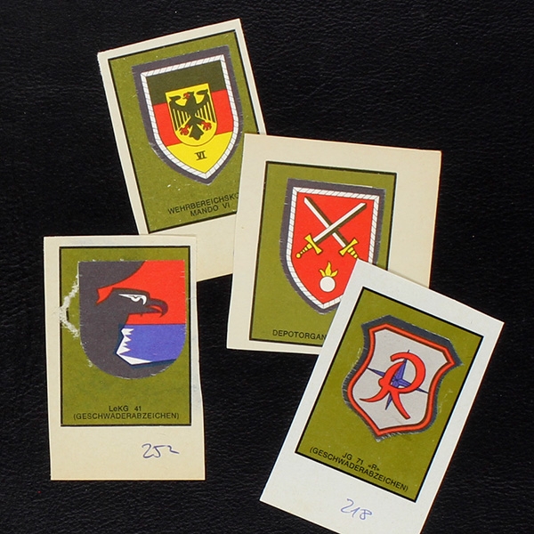 Bundeswehr Americana Sticker Album teilgefüllt