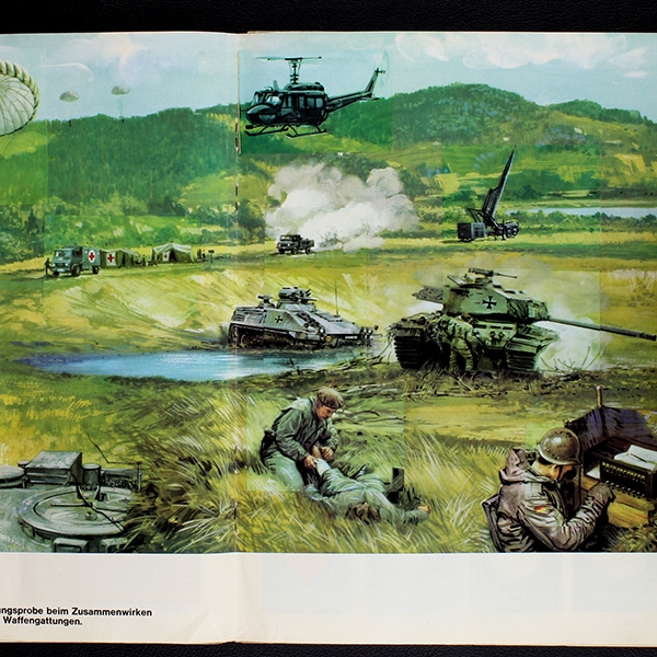 Bundeswehr Americana Sticker Album teilgefüllt