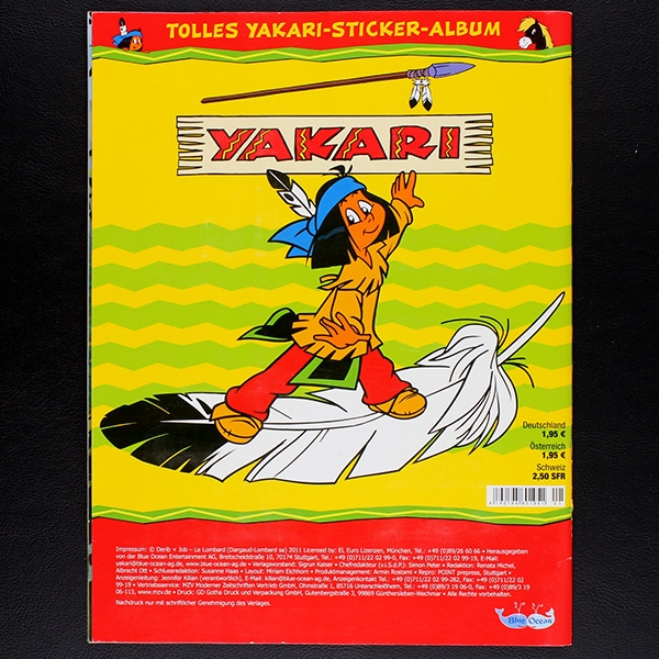 Yakari Blue Ocean sticker album complete