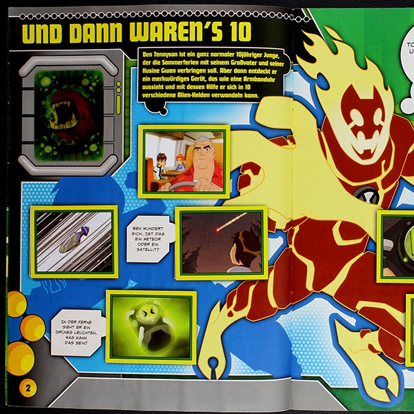 Ben 10 Merlin Sticker Album fast komplett
