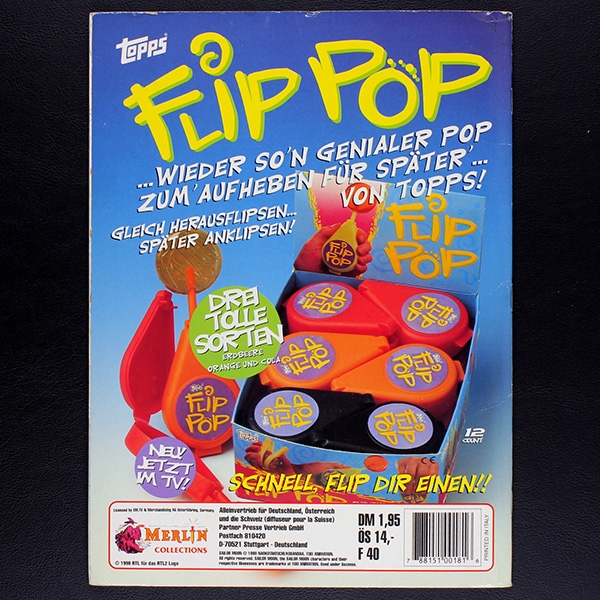 Sailor Moon Neue Serie Merlin Sticker Album teilgefüllt