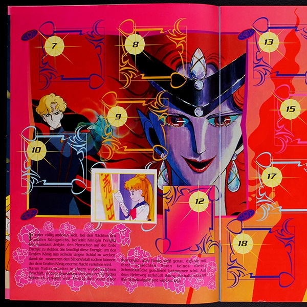 Sailor Moon Merlin album with stickers
