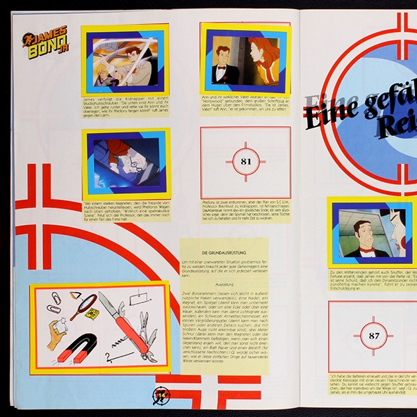 James Bond JR Merlin album with stickers