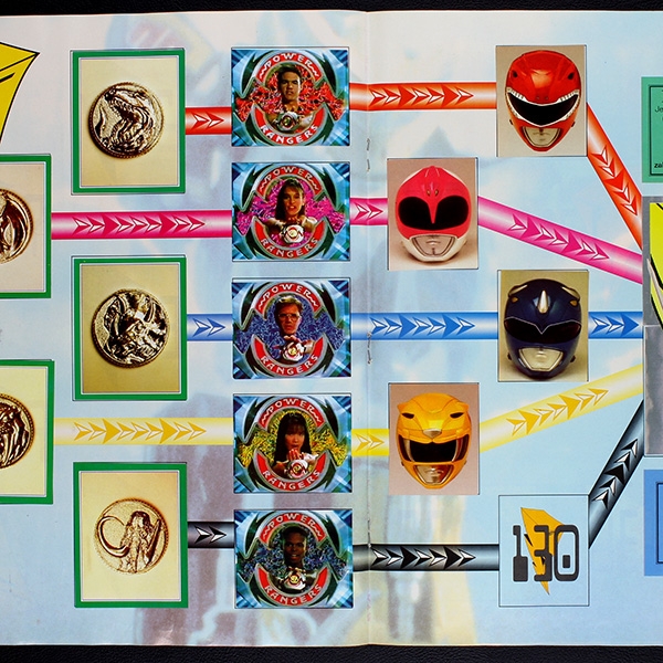 Power Ranger Merlin album with stickers