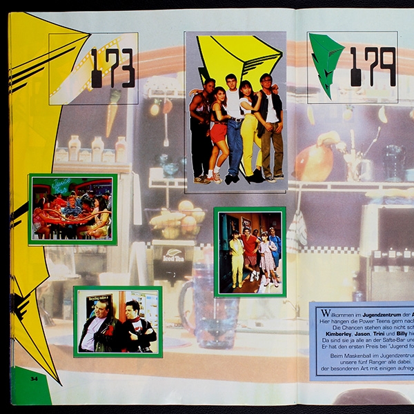 Power Ranger Merlin album with stickers