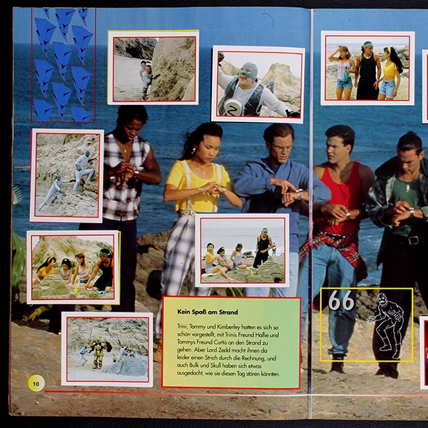 Power Ranger 2 Merlin sticker album almost complete -3