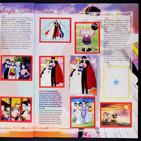 Sailor Moon Ehapa Sticker Album fast komplett
