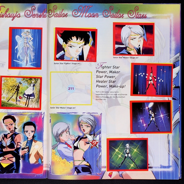 Sailor Moon Ehapa Sticker Album fast komplett