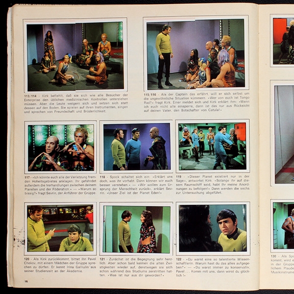 Raumschiff Enterprise Panini sticker album complete