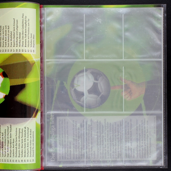 Living Pictures Fußball 98 Upper Deck Leeralbum