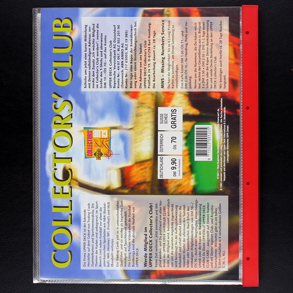 Living Pictures Fußball 98 Upper Deck Leeralbum