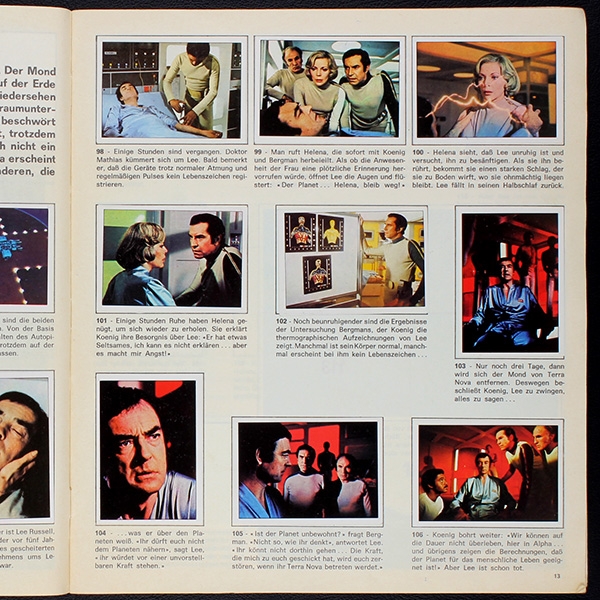 Space 1999 Panini album with stickers