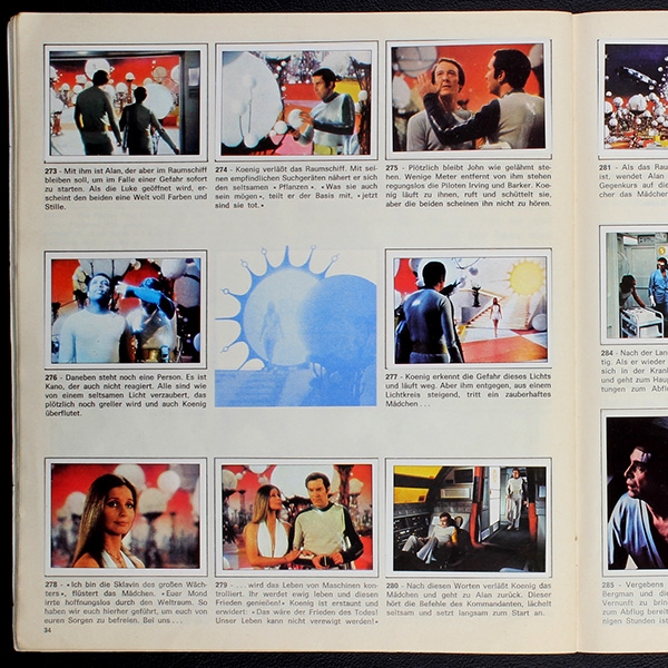 Space 1999 Panini album with stickers