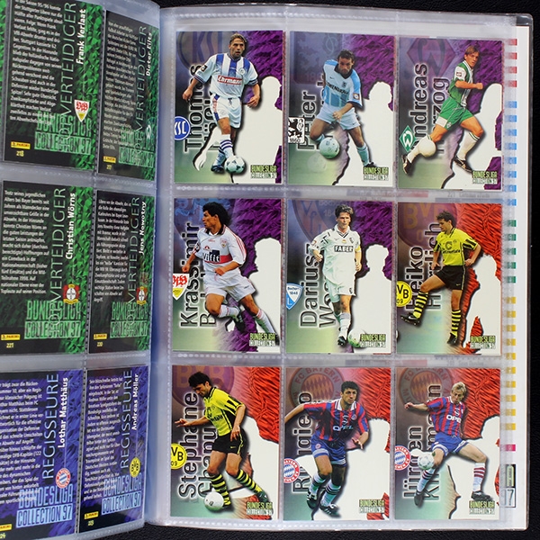 Bundesliga Collection 97 Panini Trading Cards Album komplett
