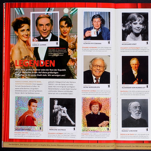 Berlin sammelt Panini Sticker Album komplett