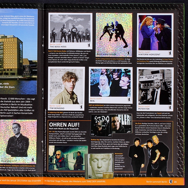 Berlin sammelt Panini Sticker Album komplett