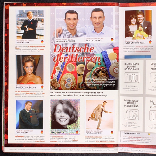 Deutschland sammelt Panini Sticker Album komplett