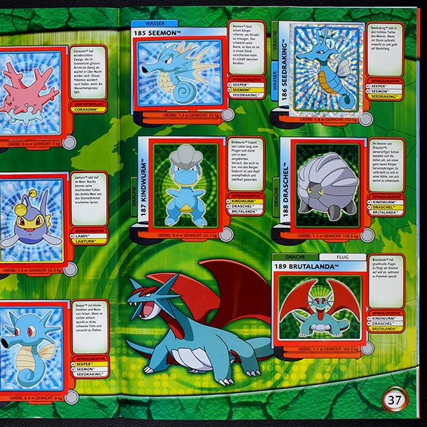 Pokemon Advanced Merlin Sticker Album komplett