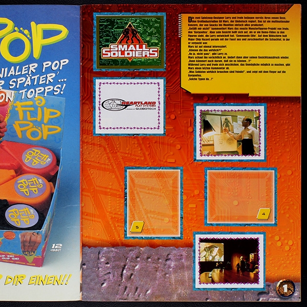 Small Soldiers Merlin Sticker Album teilgefüllt