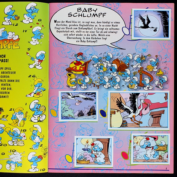 Die Schlümpfe Merlin Sticker Album fast komplett -10