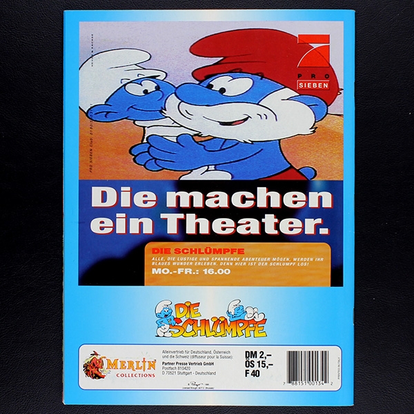 Die Schlümpfe Merlin Sticker Album fast komplett -10