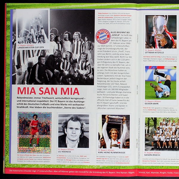 München sammelt Panini Sticker Album komplett