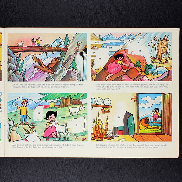 Heidi Americana Sticker Album teilgefüllt