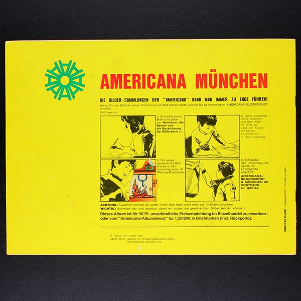 Heidi Americana Sticker Album teilgefüllt