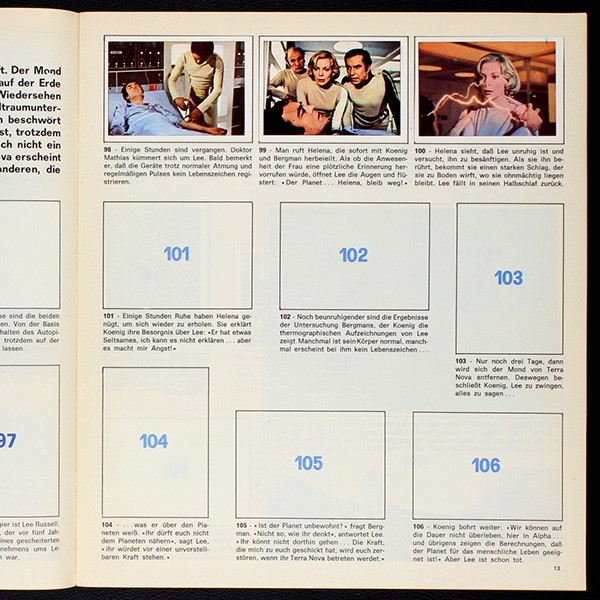 Space 1999 Panini album with stickers