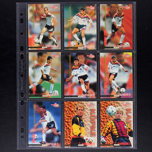 England 96 Panini Trading Cards komplett