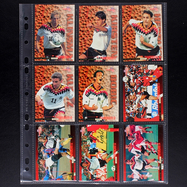 England 96 Panini Trading Cards komplett
