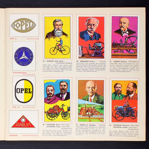 Automobile Panini Sticker Album komplett