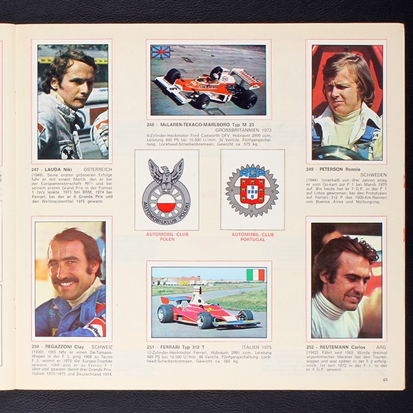 Automobile Panini Sticker Album komplett