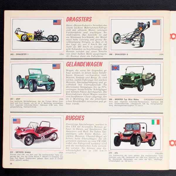 Automobile Panini Sticker Album komplett