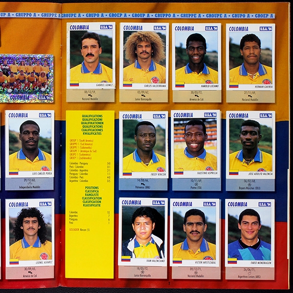 USA 94 SL Italy sticker album complete
