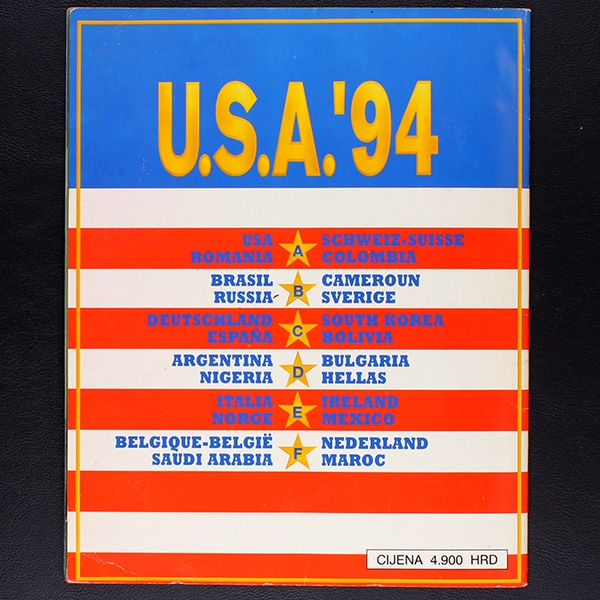 USA 94 SL Italy sticker album complete