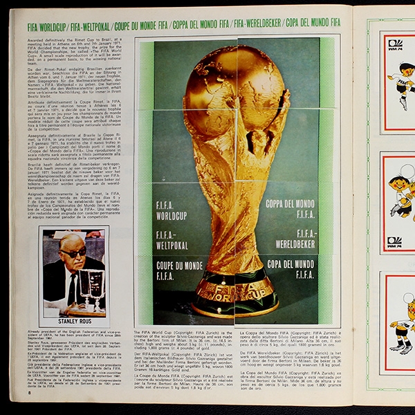 München 74 Panini Sticker Album komplett