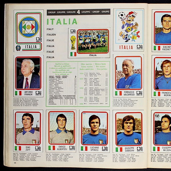 München 74 Panini Sticker Album komplett