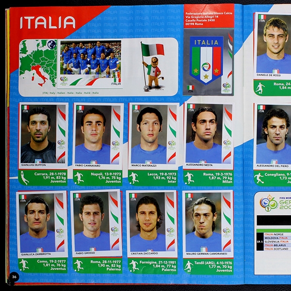 Germany 2006 Panini Sticker Album komplett