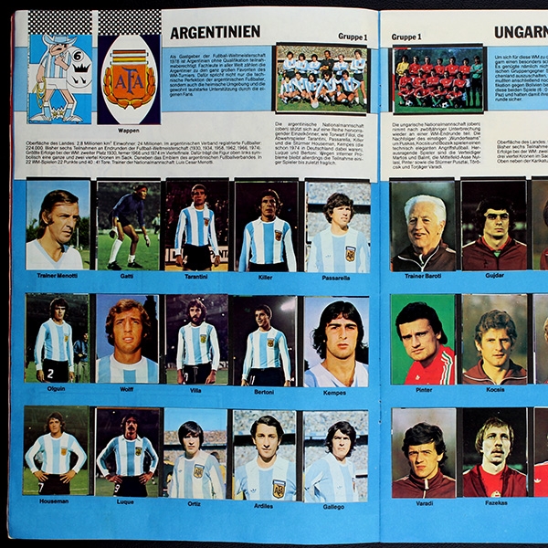 Argentinien 78 Americana Sticker Album komplett