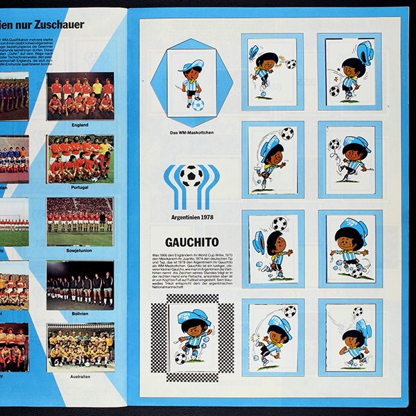 Argentinien 78 Americana Sticker Album komplett
