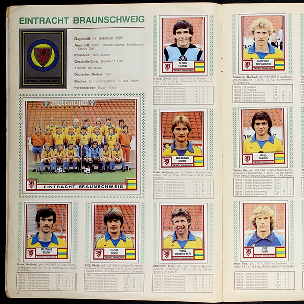 Fußball 82 Panini Sticker Album komplett