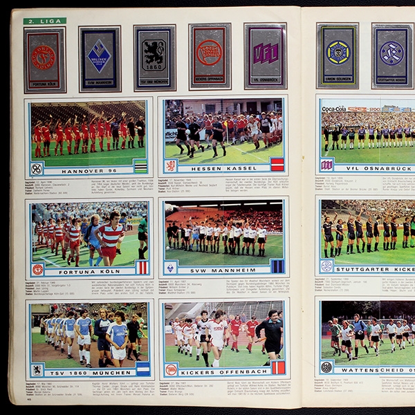 Fußball 82 Panini Sticker Album komplett