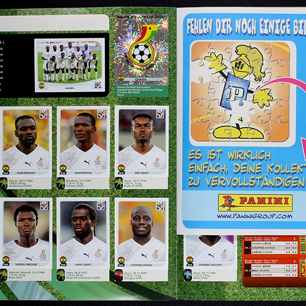 South Africa 2010 Panini Sticker Album komplett + Update